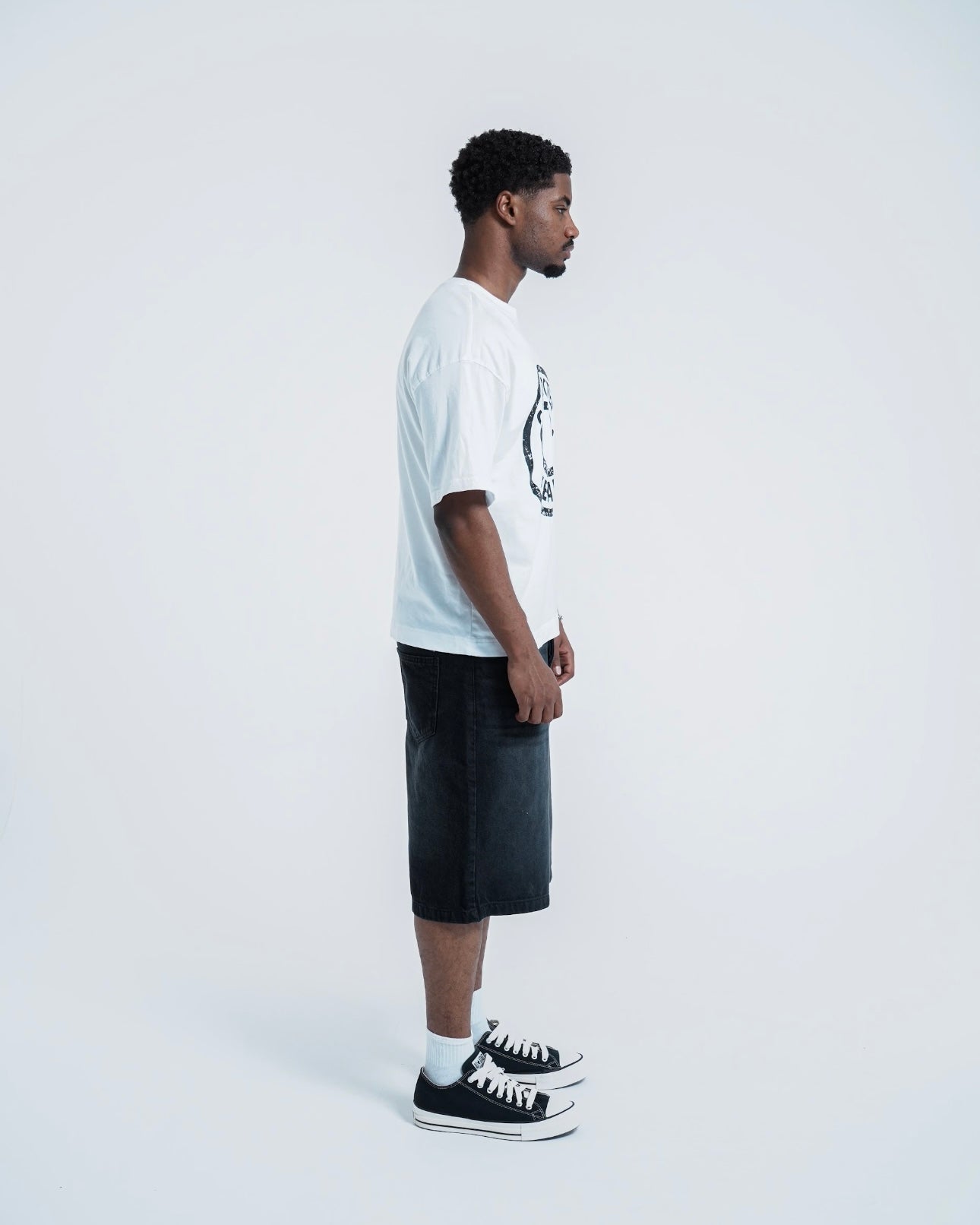 Model view of Conflicted Hearts Classic White T-Shirt